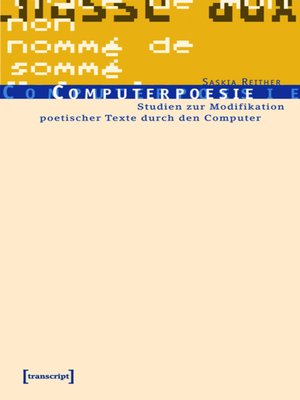 cover image of Computerpoesie